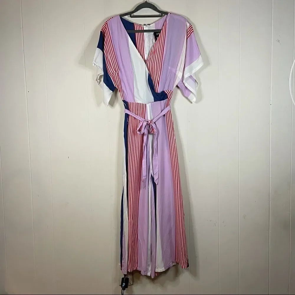 ModCloth + Collectif Keiko Sunset Stripes Jumpsuit